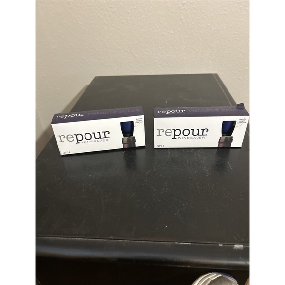 Other - 2- 4 Packs Repour  Wine Saver Wine Preserver and Stopper Removes‎ Oxygen